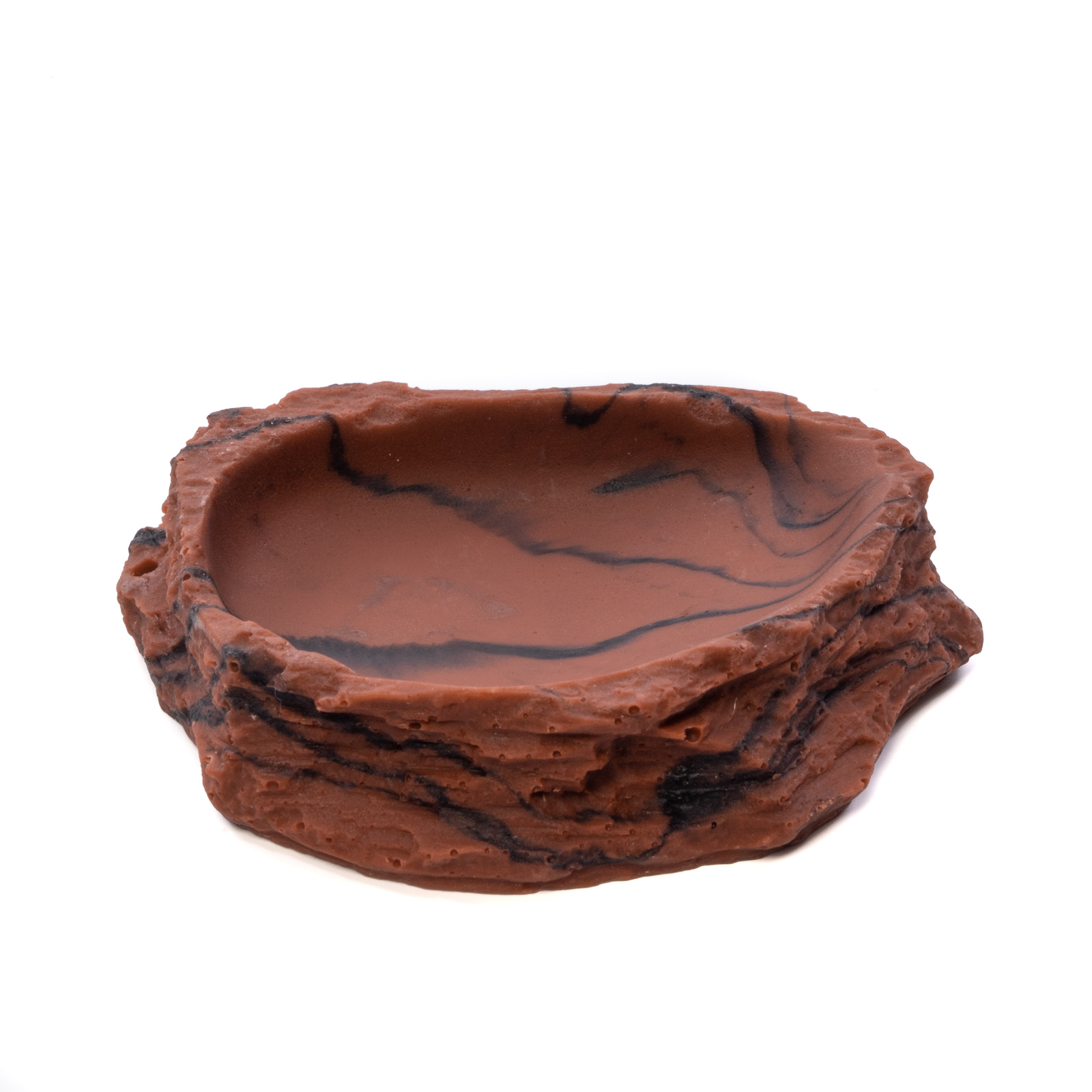 Кормушка-поилка для рептилий LUCKY REPTILE Dish Lava, коричневая, 11 х 8 х 2,5 см