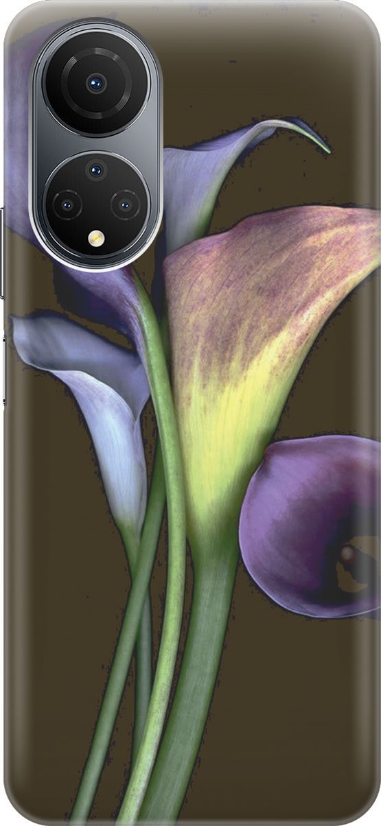 

Силиконовый чехол на Honor X7 "Каллы", Зеленый;коричневый, 158546