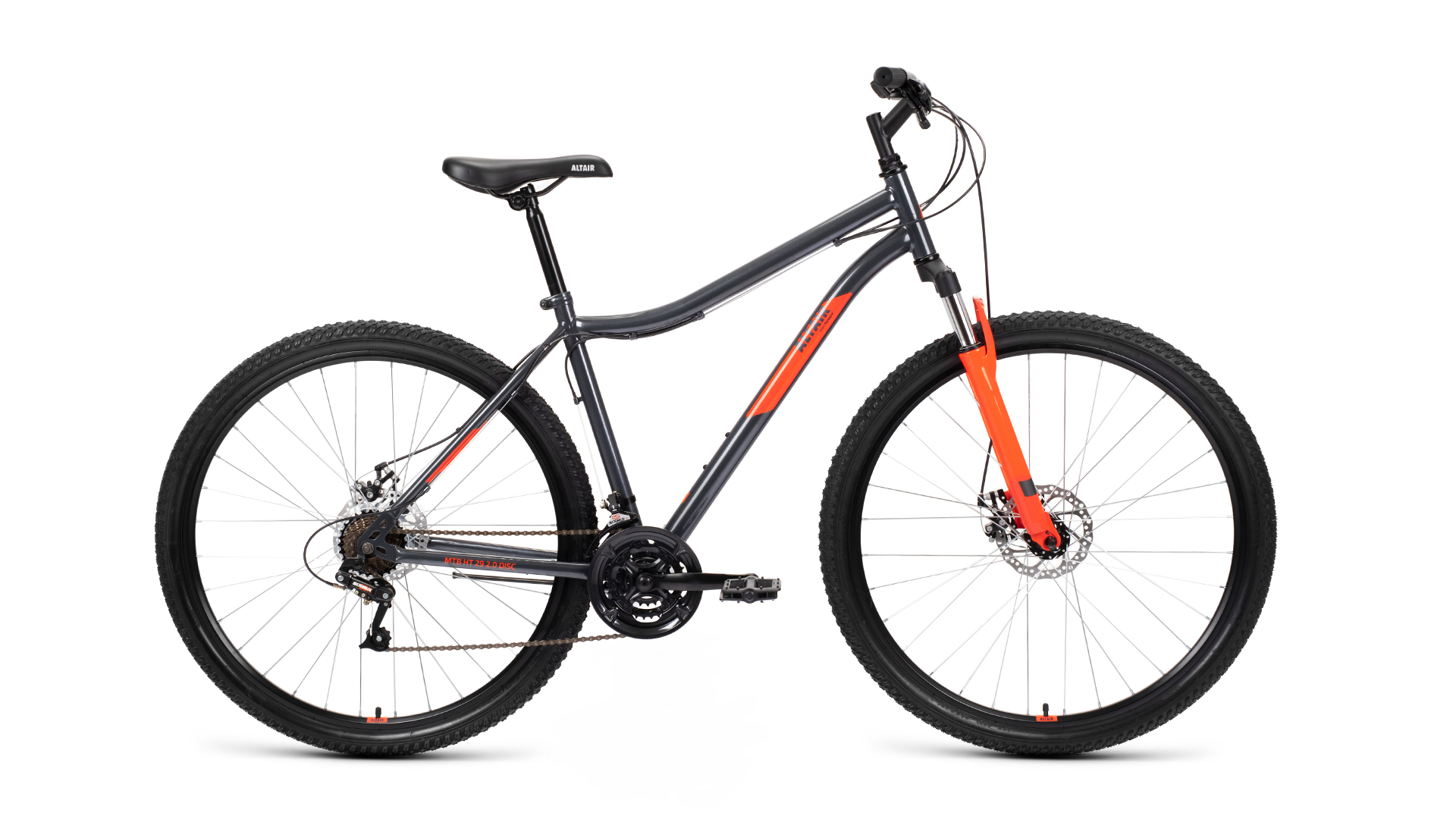 фото Велосипед altair mtb ht 2.0 disk 2022 19" темно-серый/красный