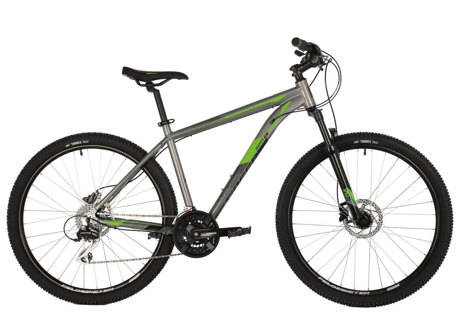 

Велосипед 27.5 Stinger GRAPHITE EVO (DISK) (ALU рама) СЕРЫЙ (рама 18) GR1, Graphite Evo