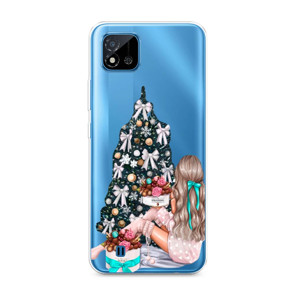 

Чехол на Oppo Realme C20 "New Year", Зеленый;бежевый;голубой, 254850-5