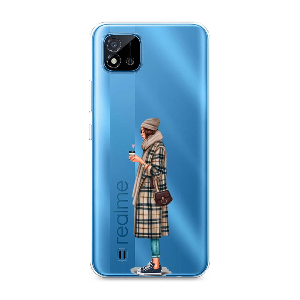 

Чехол на Oppo Realme C20 "Утренний кофе", Коричневый;бежевый, 254850-6