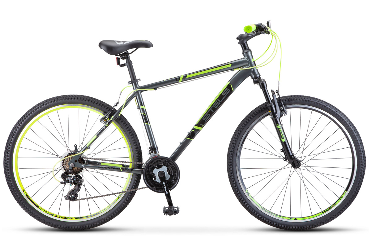 

Велосипед 27.5 Stels Navigator 700 V F020 (рама 17.5) Серый/Желтый, Navigator 700 V
