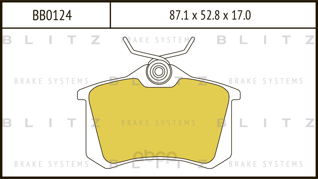 

Тормозные колодки BLITZ задние дисковые BB0124