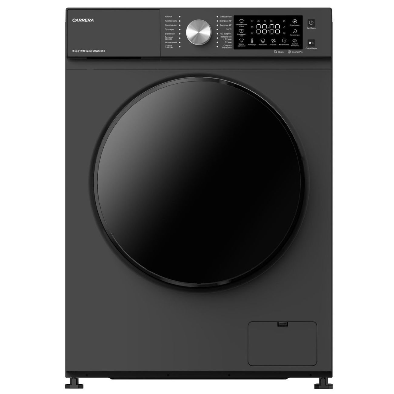 

Стиральная машина Carrera CRWM585 серый, CRWM585