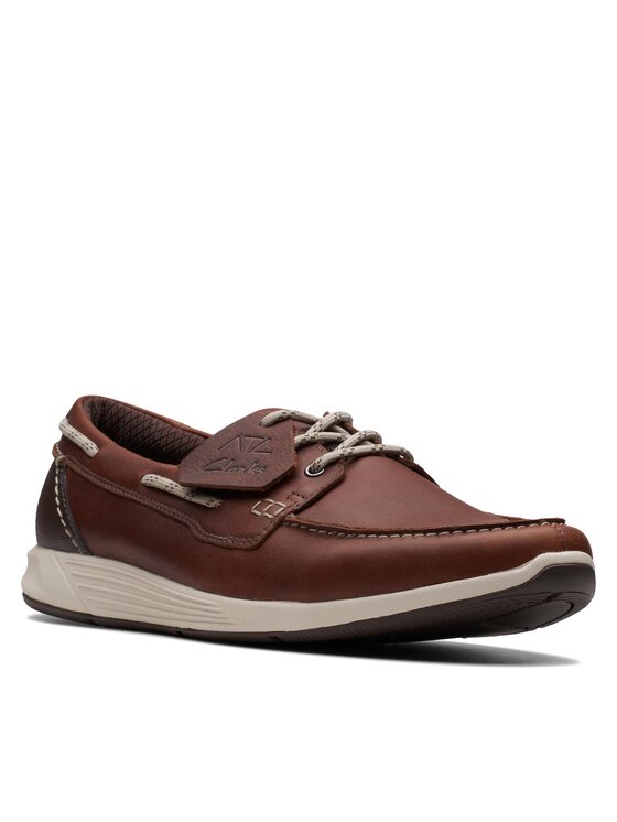 Топсайдеры мужские Clarks ATL Sail Go 26170334 коричневые 45 EU