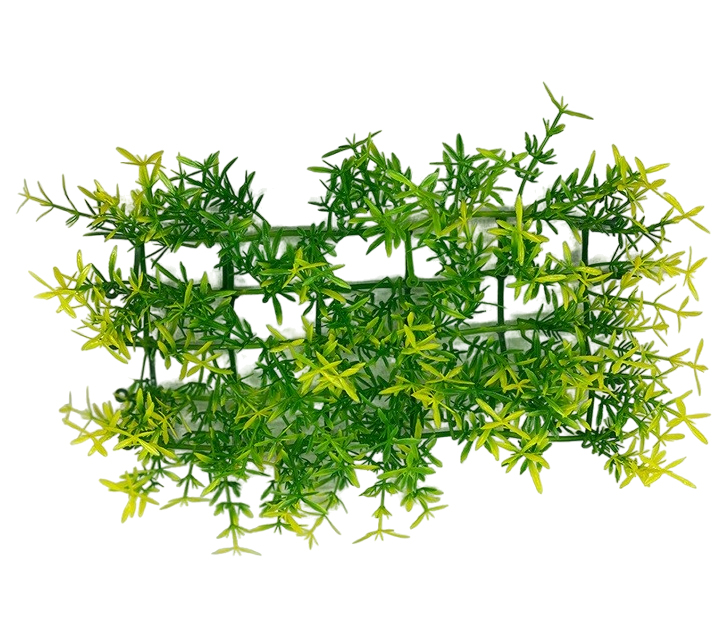 фото Искусственное растение для аквариума migliores вид коврика 23x12x5 см жёлто-зелёный t526