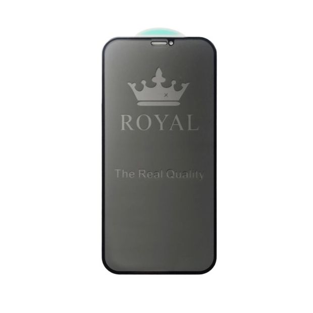

Защитное стекло ROYAL 3D для iPhone 12/12 Pro 6.1" Антишпион, черный, 3 шт