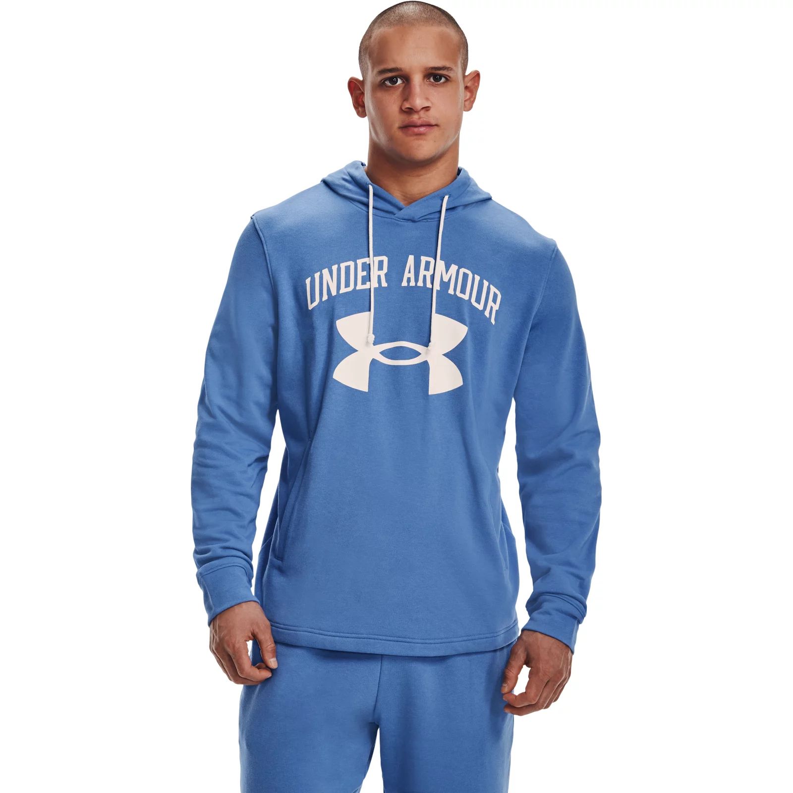 фото Толстовка мужская under armour 1361559 синяя 48-50 ru