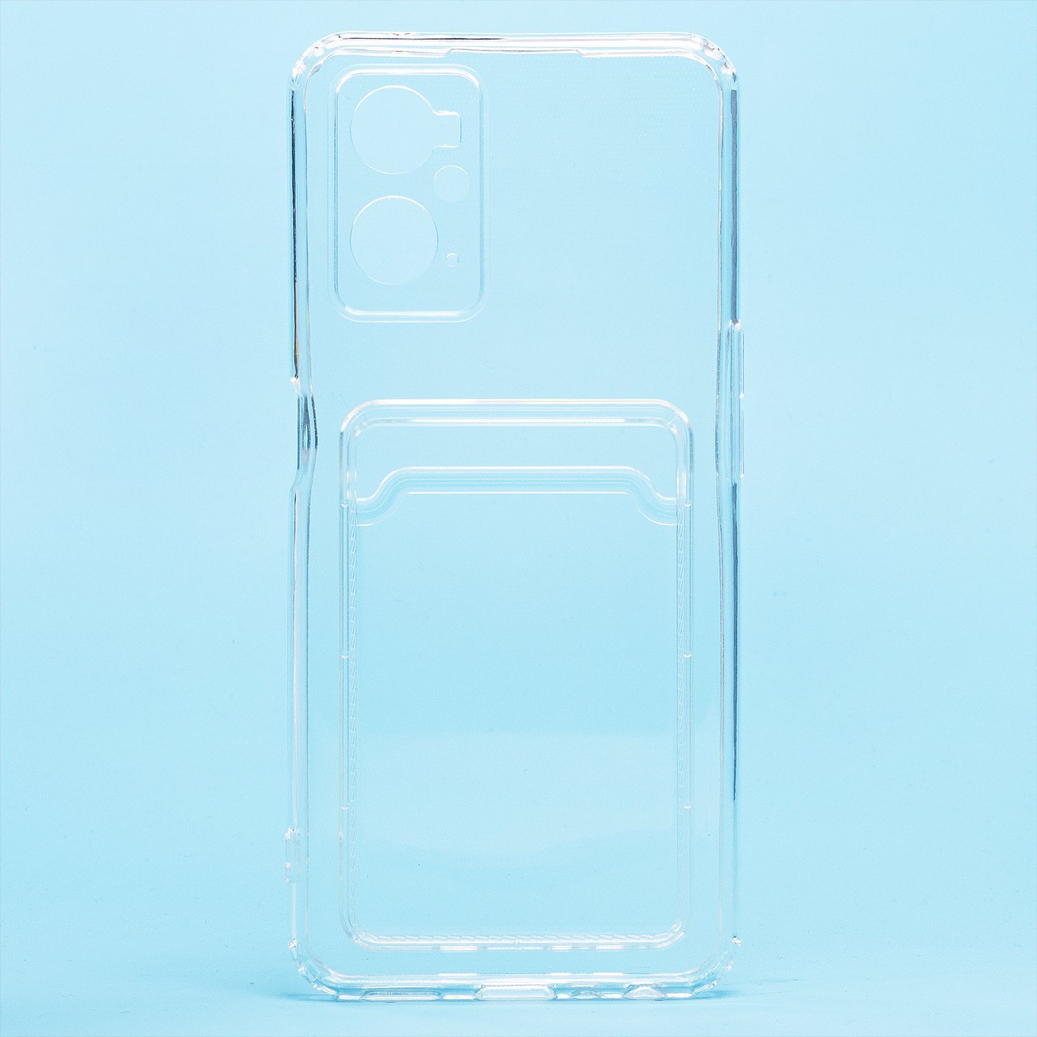 

Чехол Realme 9i (RMX3491) силиконовый картхолдером №2 <прозрачный>