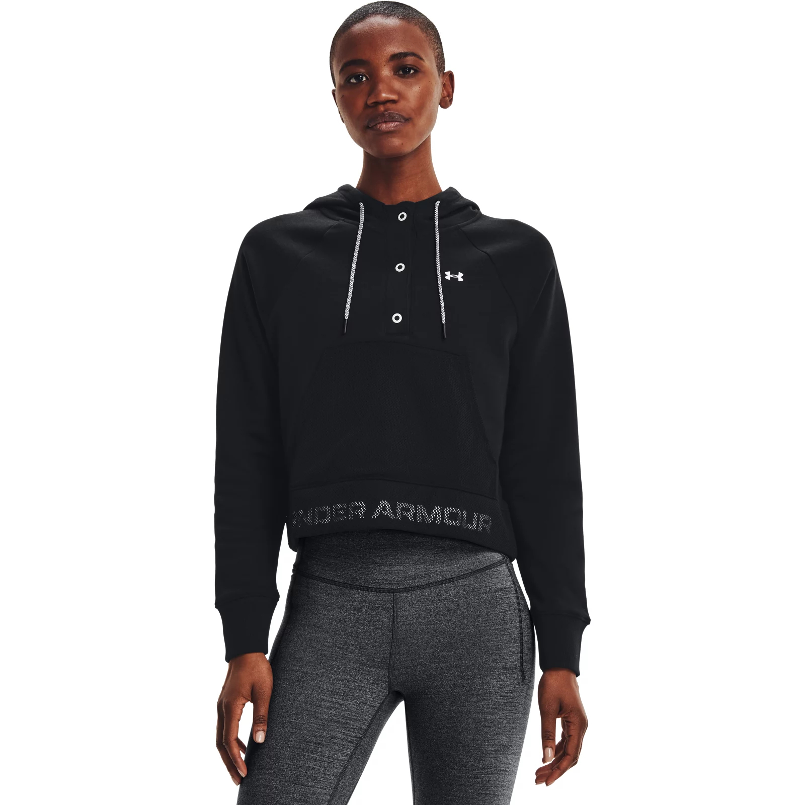 фото Толстовка женская under armour 1365844-001 черная s/m