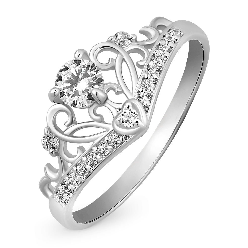 

Кольцо из серебра р.  585Gold 701004231, фианит, 701004231