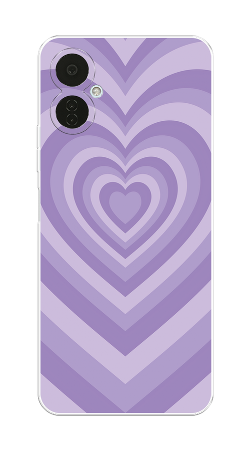 

Чехол на Tecno Camon 19 Neo "Violet heart latte", Фиолетовый, 302350-1