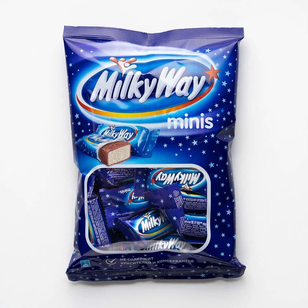 Конфеты Milky Way Minis батончики, шоколадные, 176 г
