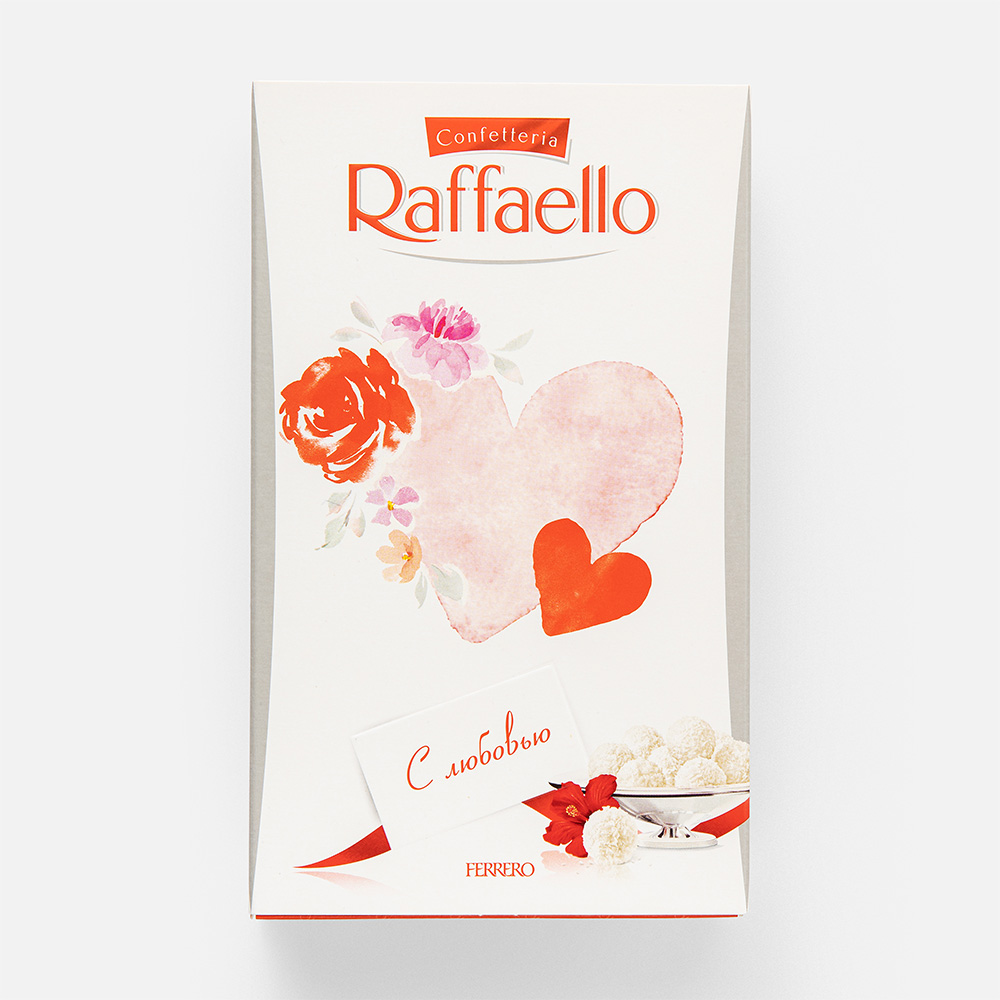 Конфеты Raffaello с цельным миндальным орехом, в кокосовой обсыпке, 70 г