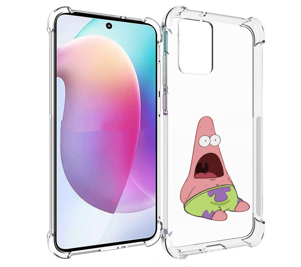

Чехол MyPads патрик-в-шоке детский для Motorola Edge 30 Neo, Прозрачный, Tocco