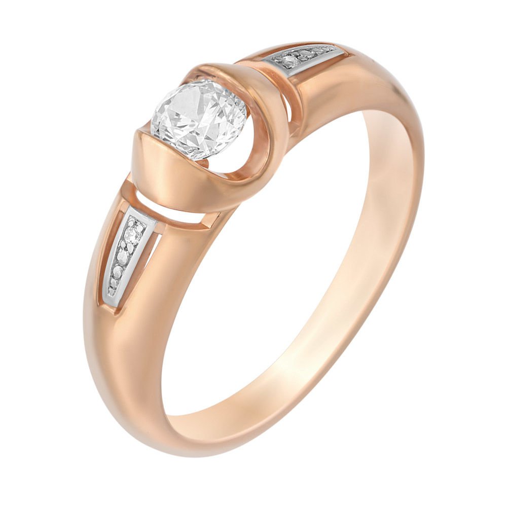 

Кольцо женское из серебра с фианитом 585Gold 701000913, р, 701000913