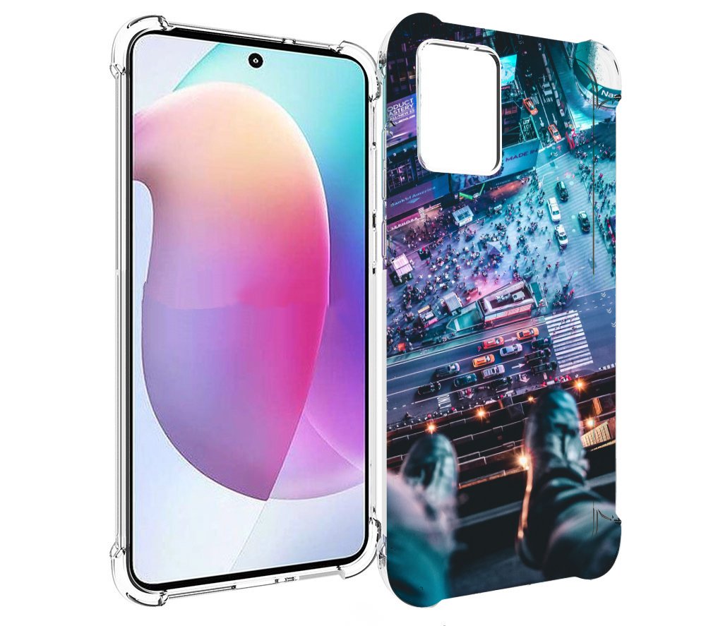 

Чехол MyPads парень на крыше для Motorola Edge 30 Neo, Прозрачный, Tocco