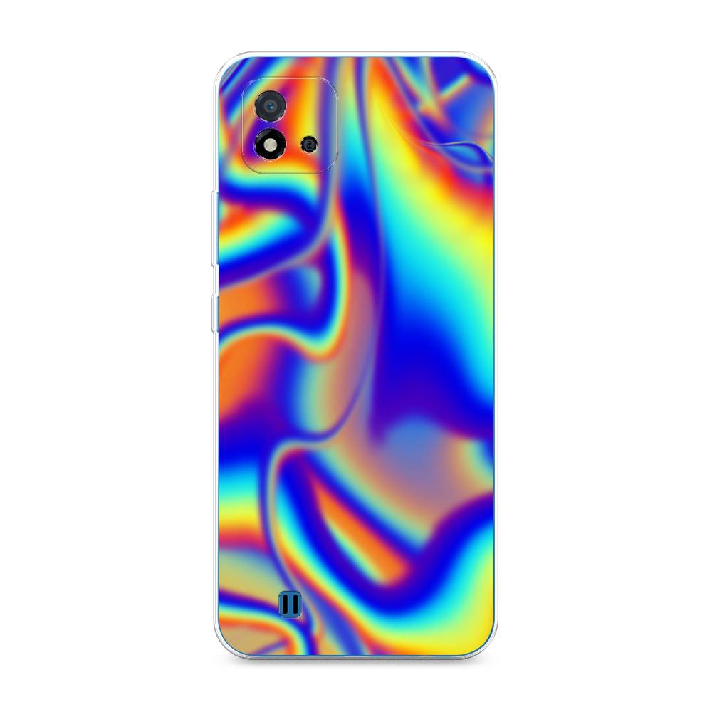 

Чехол на Oppo Realme C20 "Яркая голограмма", Разноцветный, 254850-3