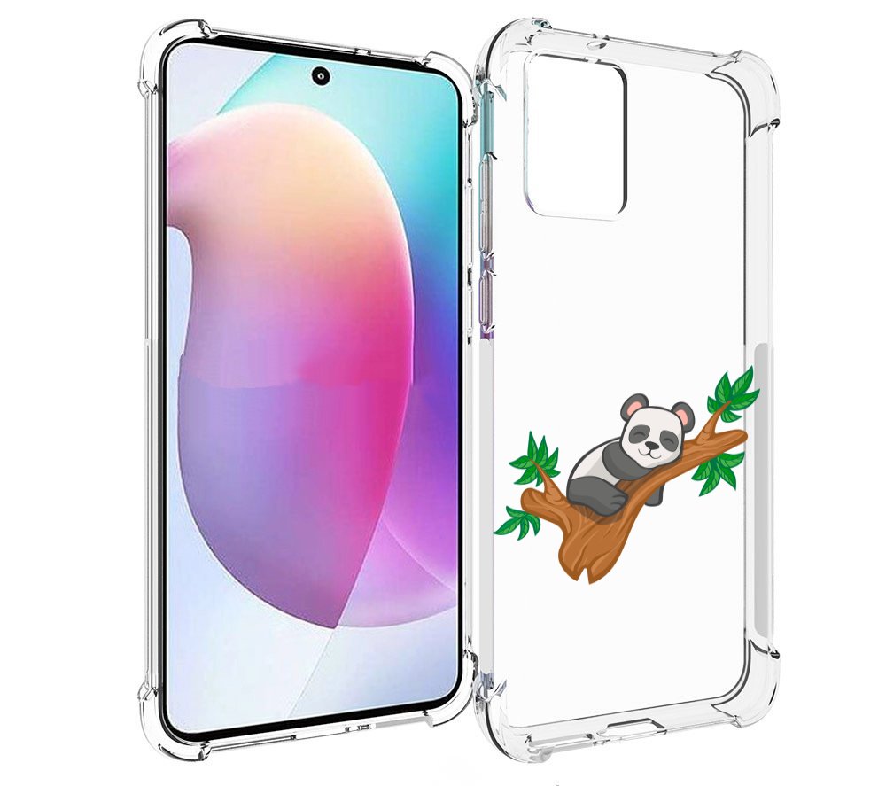 

Чехол MyPads панда-на-деревце для Motorola Edge 30 Neo, Прозрачный, Tocco