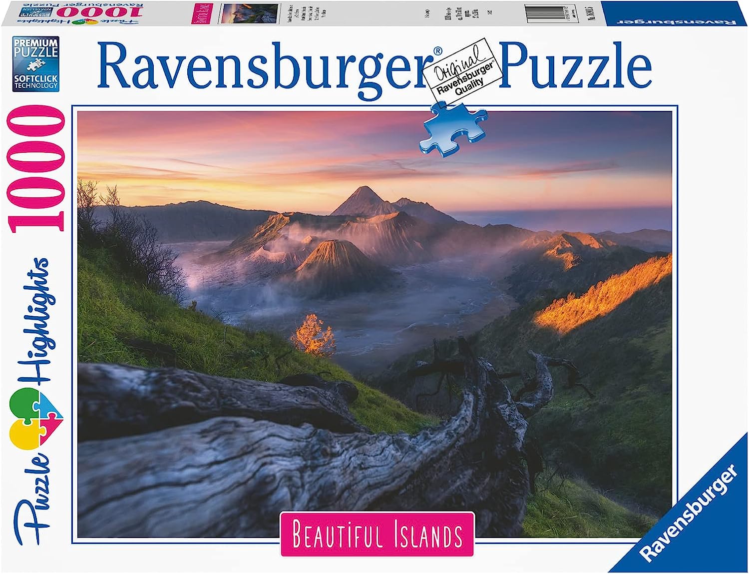 

Пазл Ravensburger 1000 Прекрасные острова. Вулкан Бромо, Индонезия, арт.16911