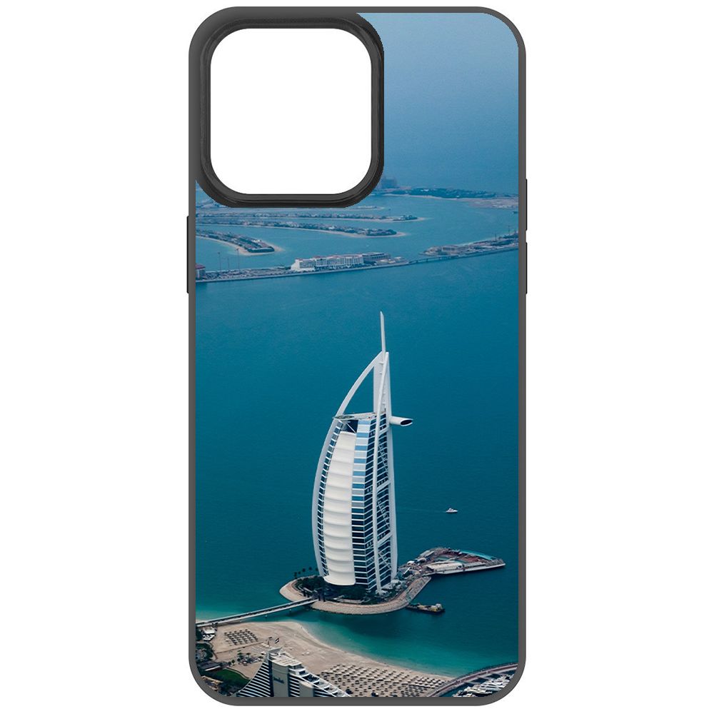 

Чехол-накладка Krutoff Soft Case ОАЭ, Бурдж-эль-Араб для iPhone 15 Pro Max черный