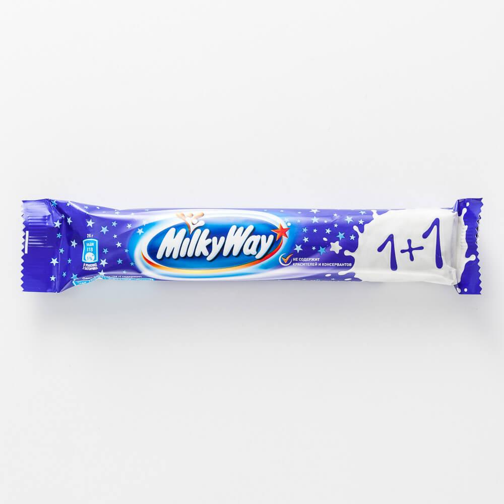 Батончик Milky Way шоколадный, 1+1, 52 г