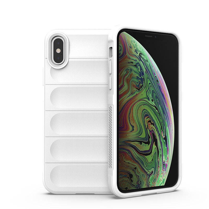 

Противоударный чехол Flexible Case для Apple iPhone XS Max, Белый, Flexible Case