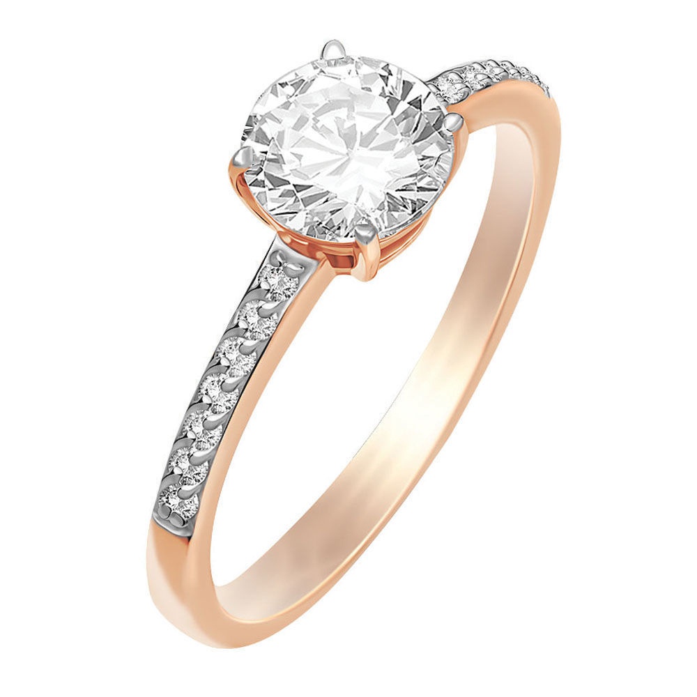 

Кольцо женское из серебра с фианитом 585Gold 701003998, р, 701003998
