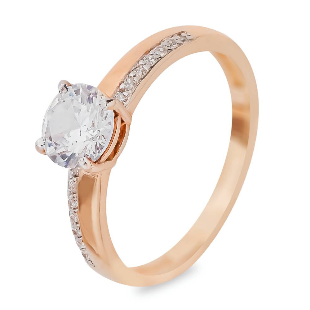 

Кольцо женское из серебра с фианитом 585Gold 701003997, р, 701003997