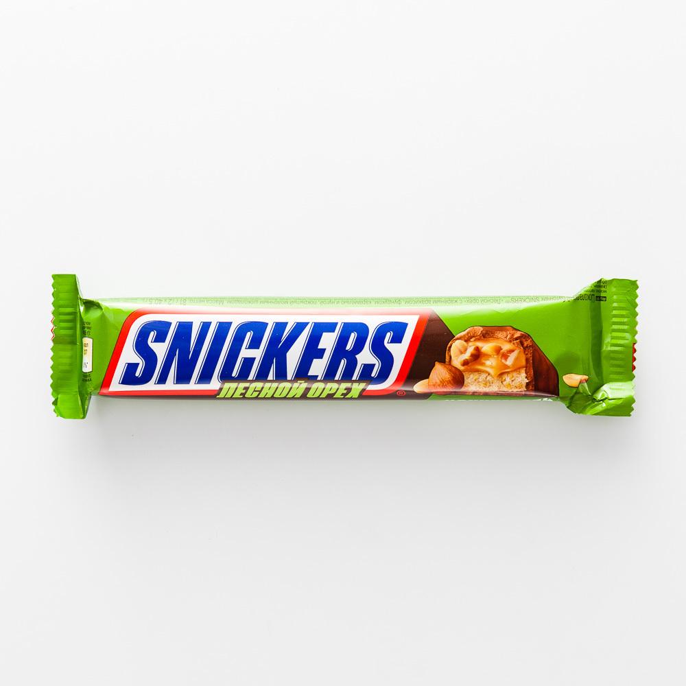 Батончик Snickers шоколадный, лесной орех, 81 г