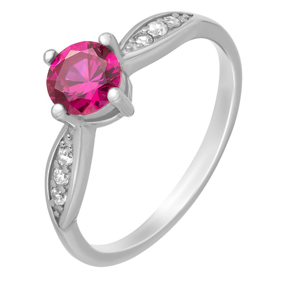 

Кольцо женское из серебра с фианитом 585Gold 701000867, р. 18, 701000867