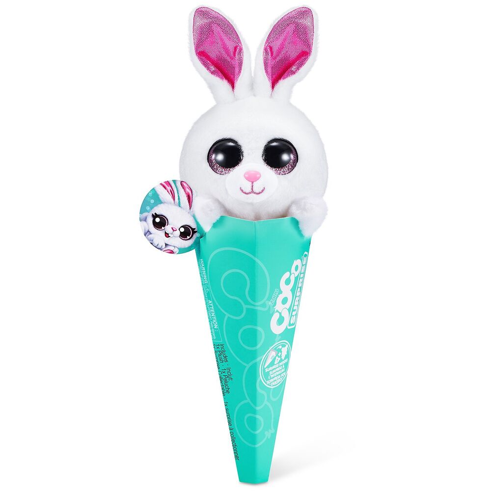 

Плюшевая игрушка ZURU Coco Surprise, серия Classic Белый зайчик, 9609SQ1