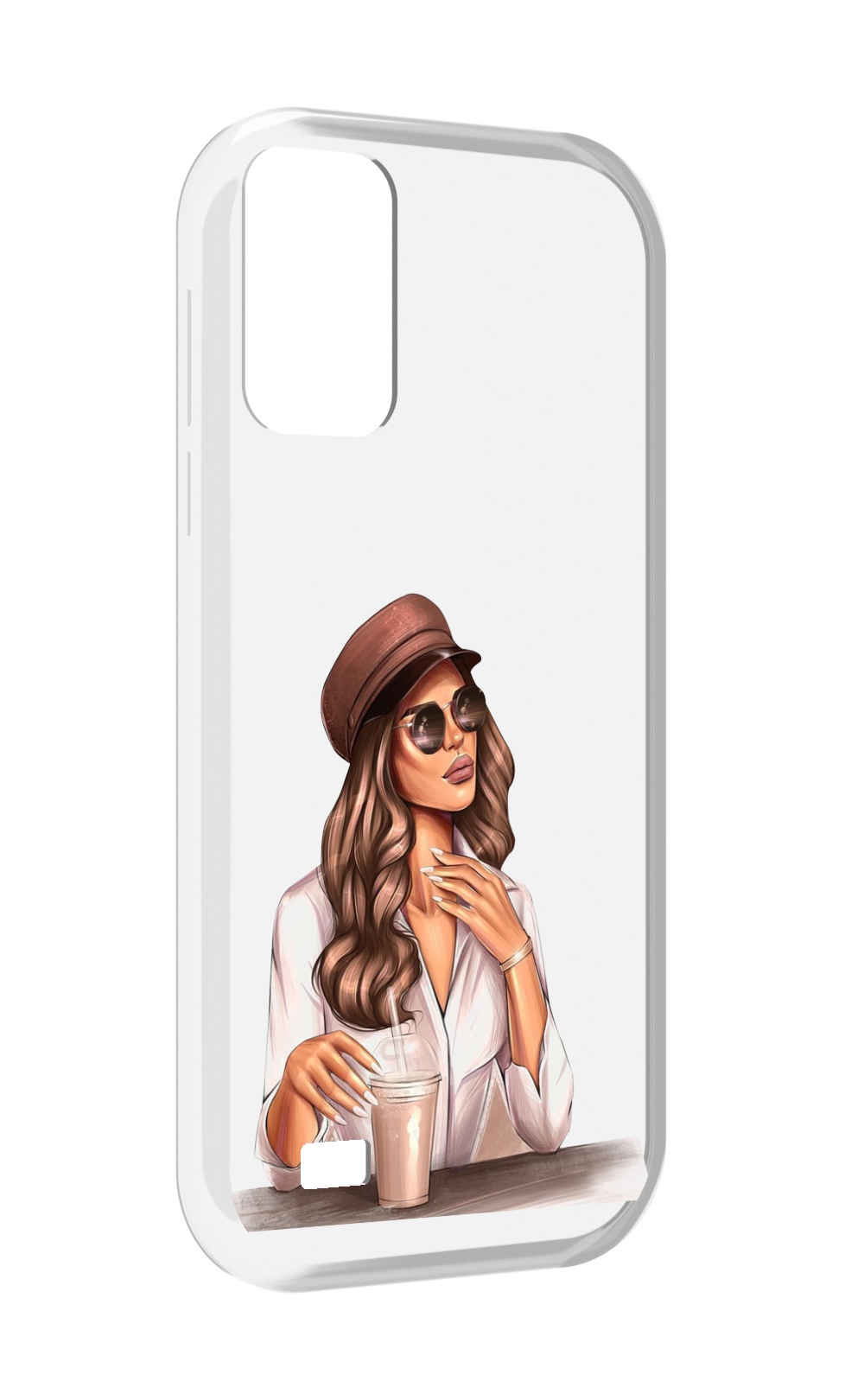 

Чехол MyPads девушка-с-милкшейком женский для Oukitel C31, Прозрачный, Tocco
