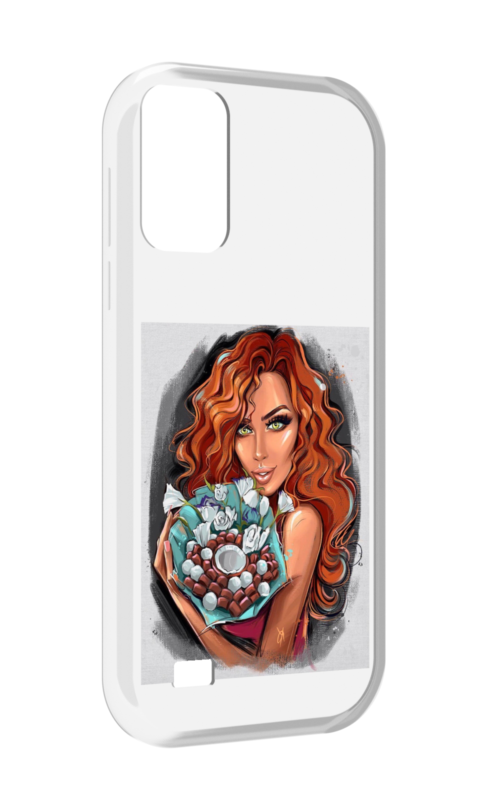 

Чехол MyPads девушка-с-кокосовым-букетом женский для Oukitel C31, Прозрачный, Tocco