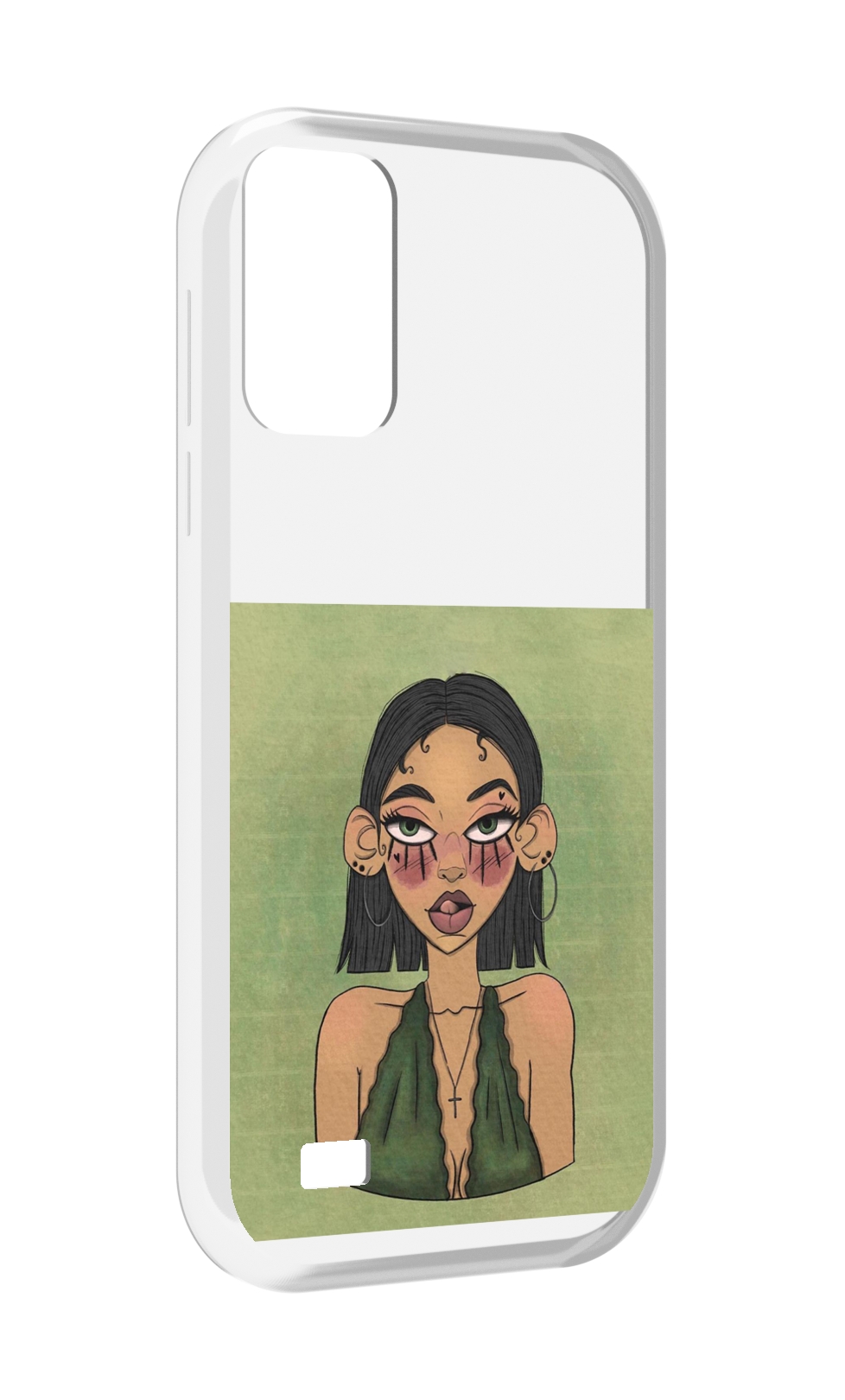 

Чехол MyPads девушка-с-каре-и-тату для Oukitel C31, Прозрачный, Tocco