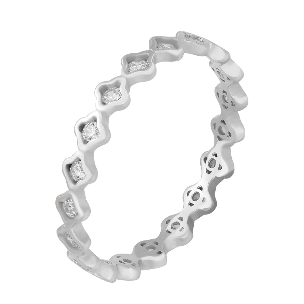 

Кольцо женское из серебра с фианитом 585Gold 701000870, р. 17, 701000870