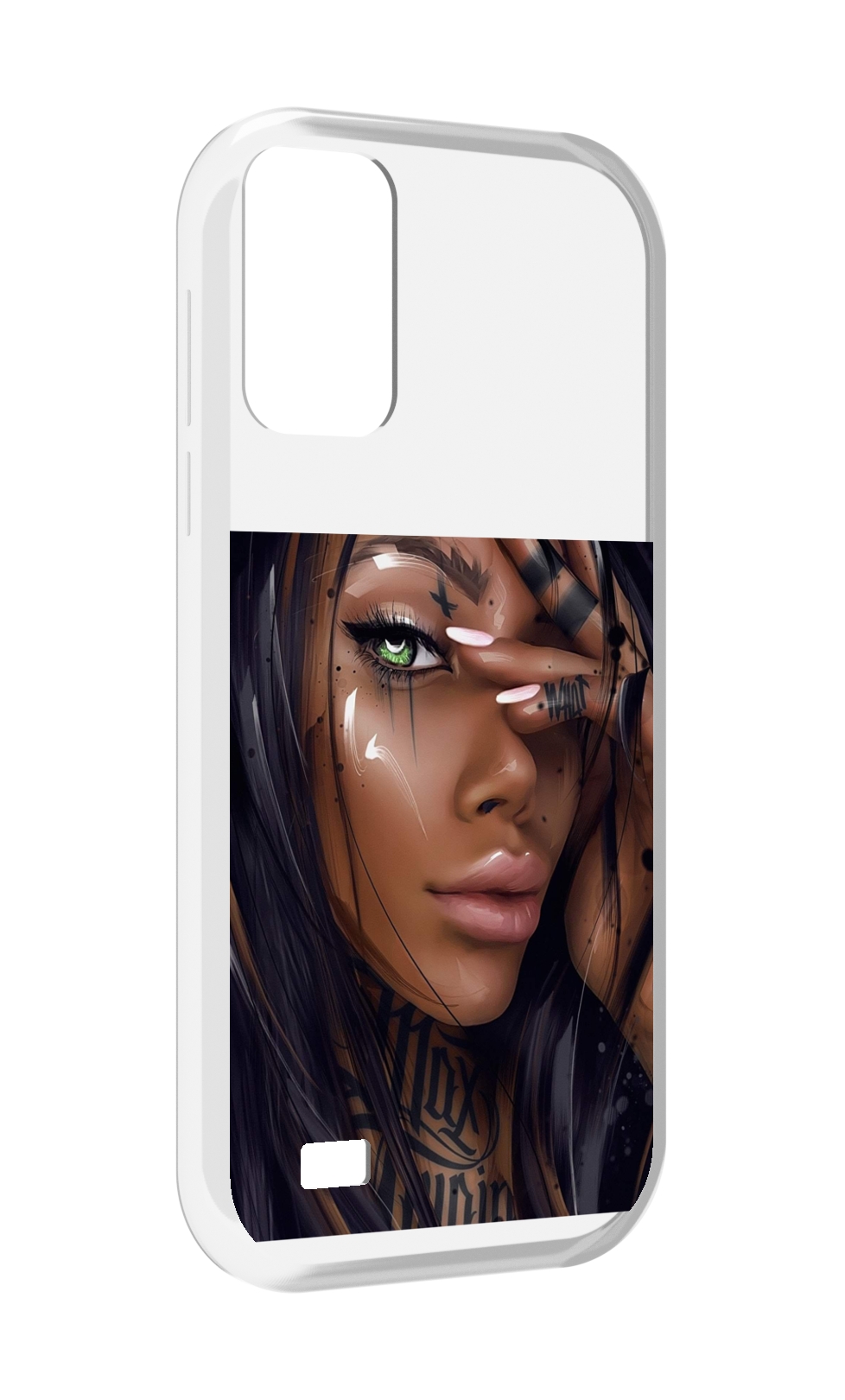 

Чехол MyPads девушка-с-зелеными-глазами-яркими для Oukitel C31, Прозрачный, Tocco
