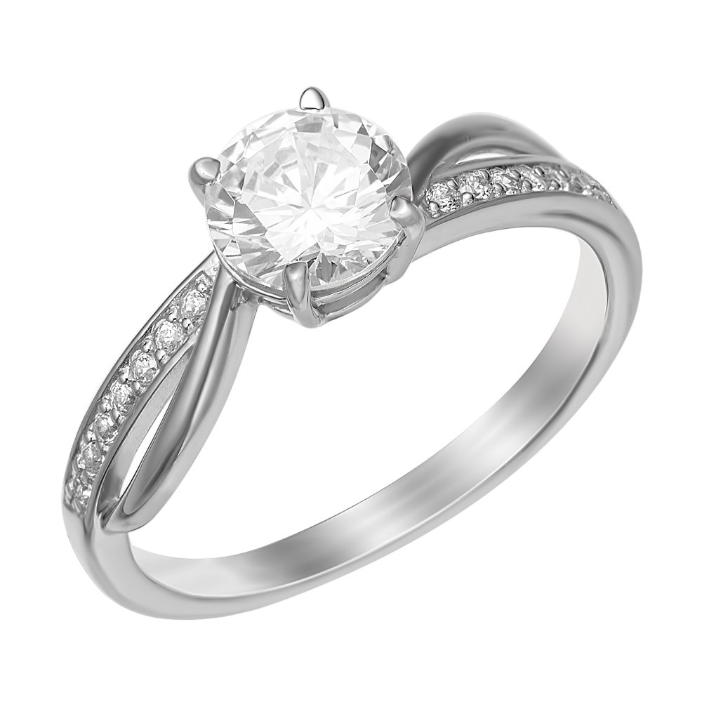

Кольцо женское из серебра с фианитом 585Gold 701000775, р, 701000775