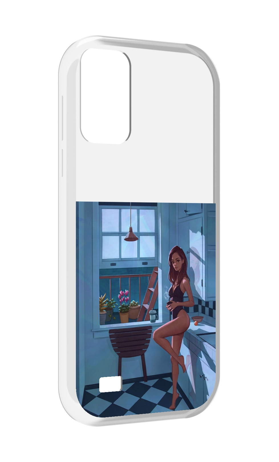 

Чехол MyPads девушка-на-кухне для Oukitel C31, Прозрачный, Tocco