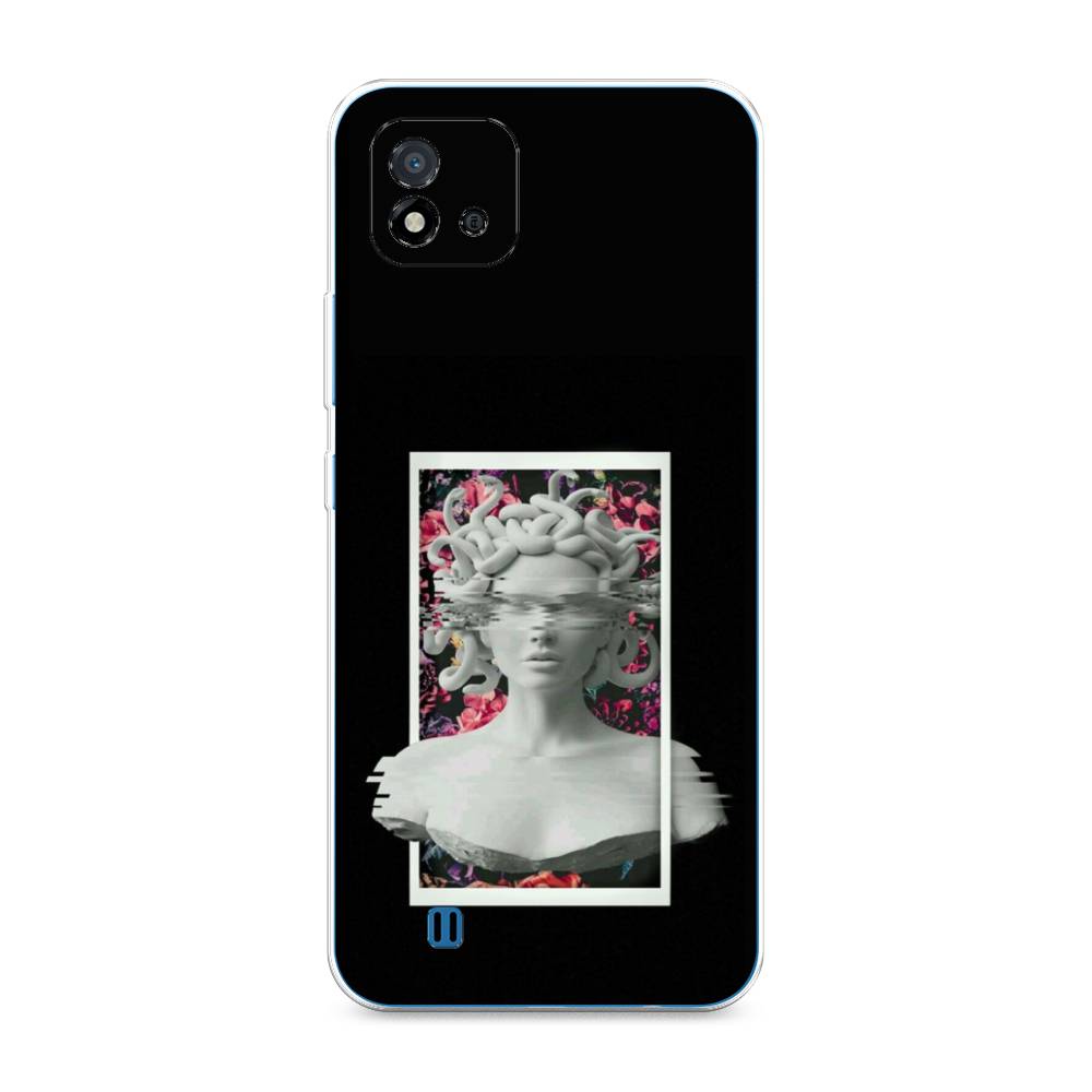 

Чехол на Oppo Realme C20 "Web Punk Медуза Горгона", Черный;серый, 254850-6