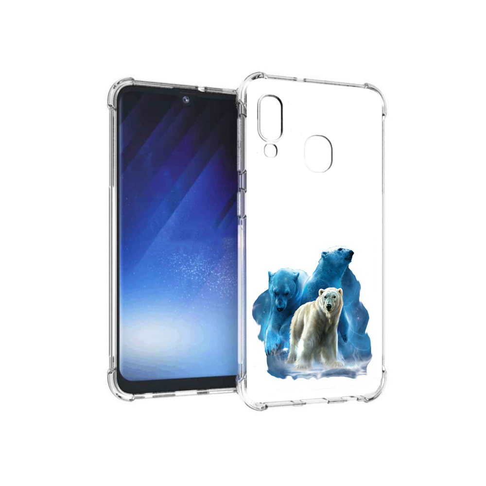 

Чехол MyPads Tocco для Samsung Galaxy A20e полярный медведь (PT133424.505.549), Прозрачный, Tocco