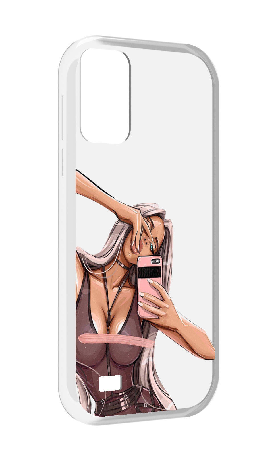 

Чехол MyPads девушка-в-прозрачной-одежде для Oukitel C31, Прозрачный, Tocco