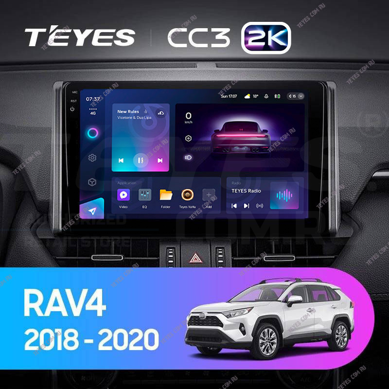 

Штатная магнитола Teyes CC3 2K 360 6/128 Toyota RAV4 XA50 (2018-2022), CC3 2K