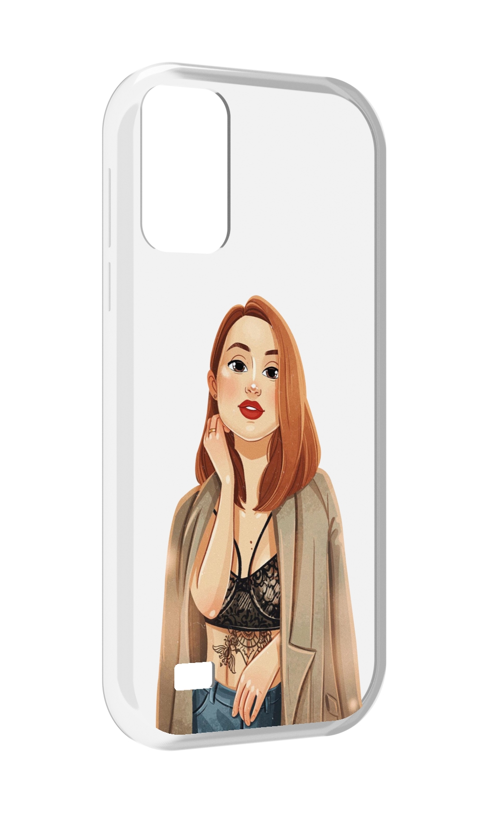 

Чехол MyPads девушка-в-кружевном-2 для Oukitel C31, Прозрачный, Tocco