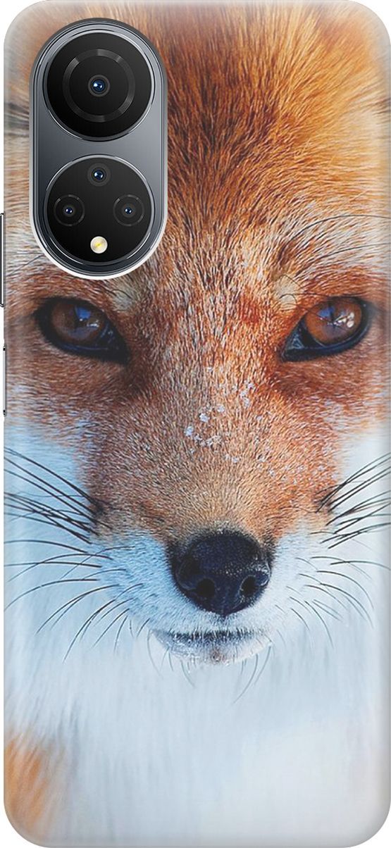

Силиконовый чехол на Honor X7 "Спокойный лис", Оранжевый;белый, 158547
