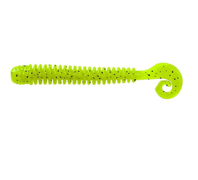 Мягкая приманка LureMax CHEEKY WORM 2,5''/6см, LSCW25-002 Lime pepper (10 шт.)