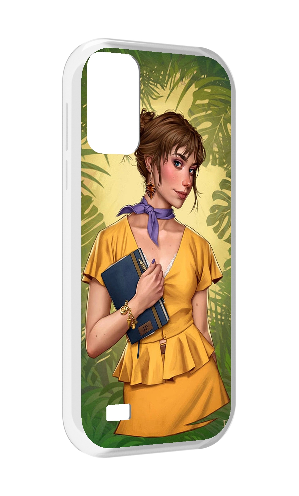 

Чехол MyPads девушка-в-зелени женский для Oukitel C31, Прозрачный, Tocco