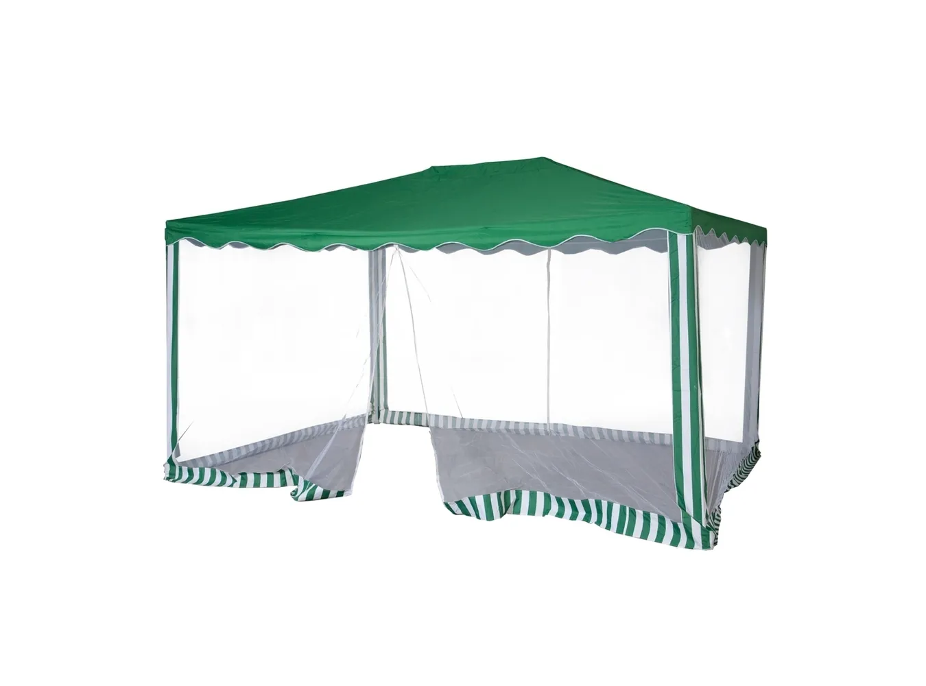 Тент садовый для дачи, шатер Green Glade 1088 с москитной сеткой, 3х4х2, 5м, полиэстер, зеленый  - Купить