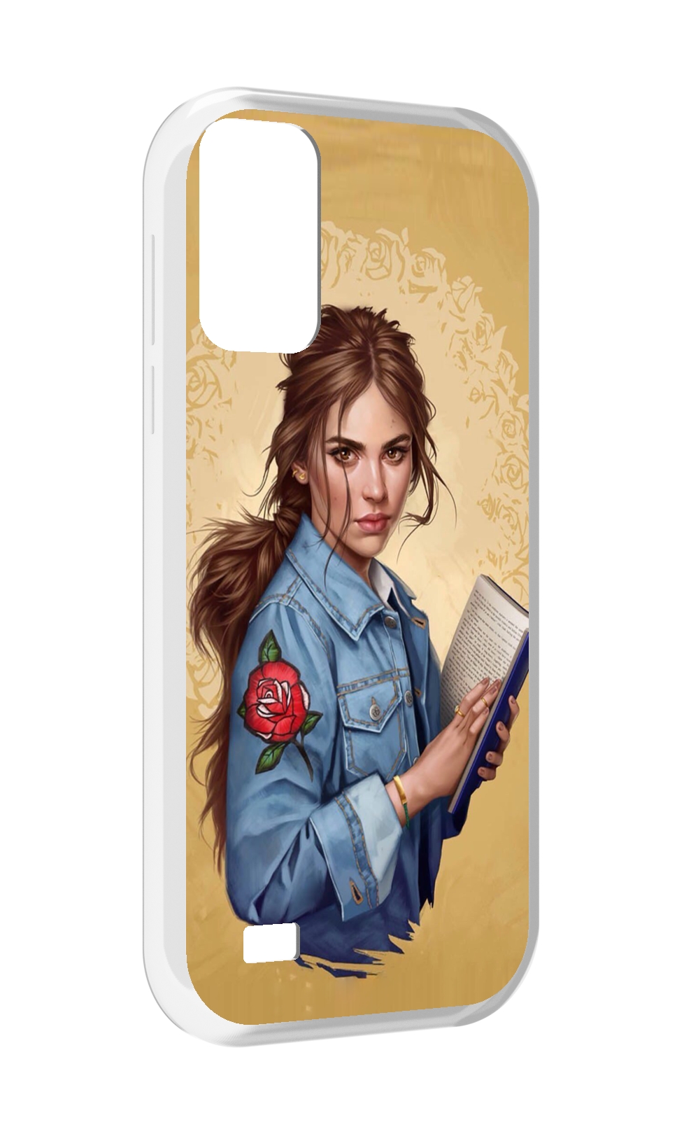 

Чехол MyPads девушка-в-бежевом-фоне для Oukitel C31, Прозрачный, Tocco